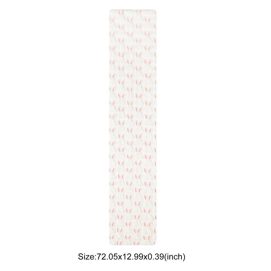 Winter Table Runner Rabbit Pattern Soft Seasonal Autumn Kitchen Dining Table Runner Table Decoration for Home Party Decor