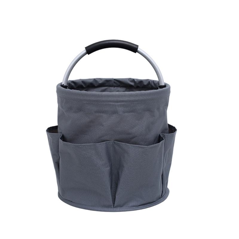 Picnic Basket Collapsible Organizer Bag with Exterior Pocket EVA Handle Splashproof Basket Large Capacity Storage Basket