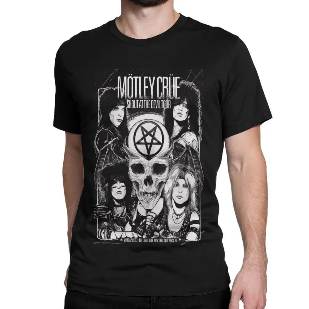 Men Women Motleys Girls Music Cotton T Shirt Crue Metal Band  Clothes Leisure Short Men Women Clothing Streetwear High Quality