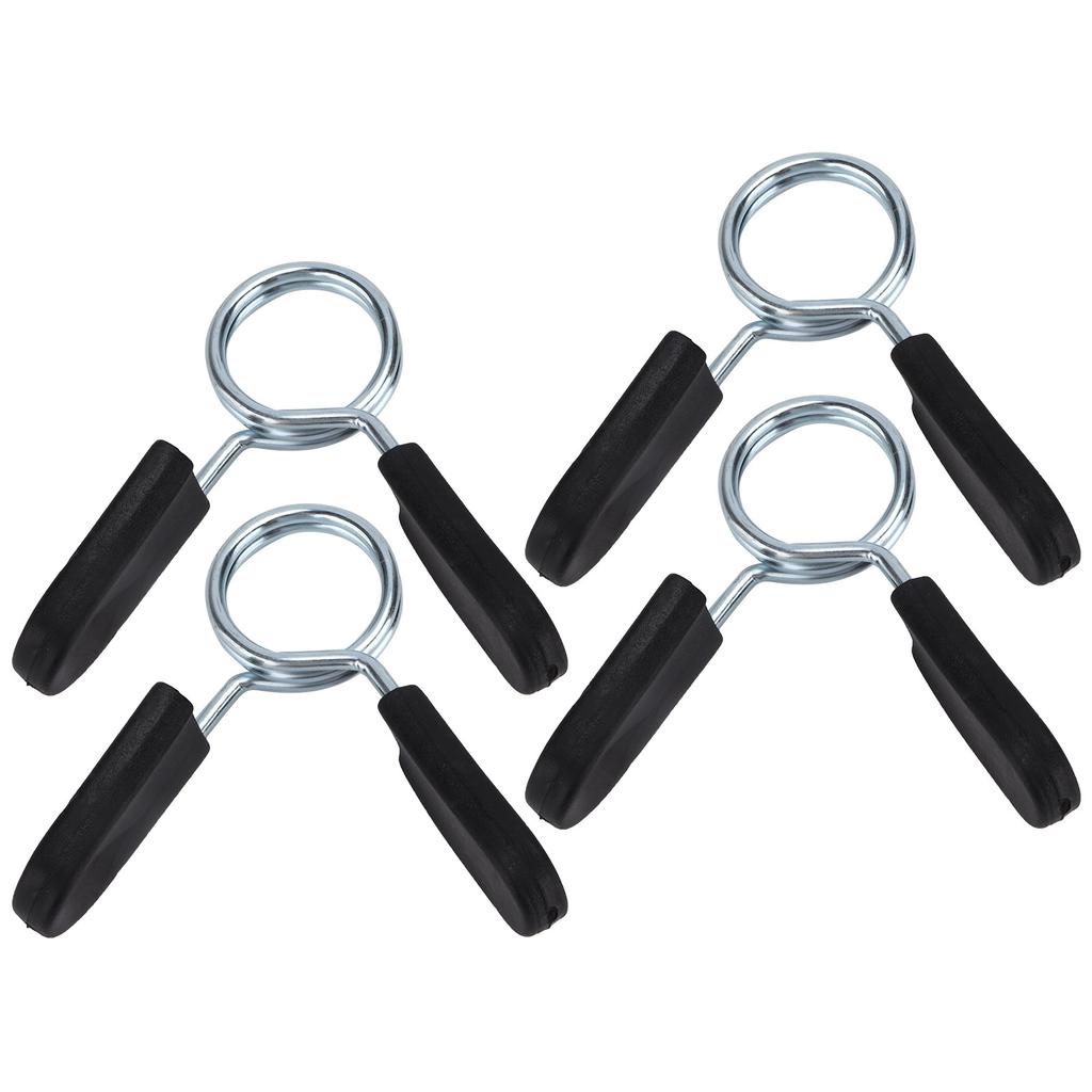 4Pcs Barbell Clamp Spring Collar Clip Gym Weight Dumbbell Spring Lock Standard Lifting Kit