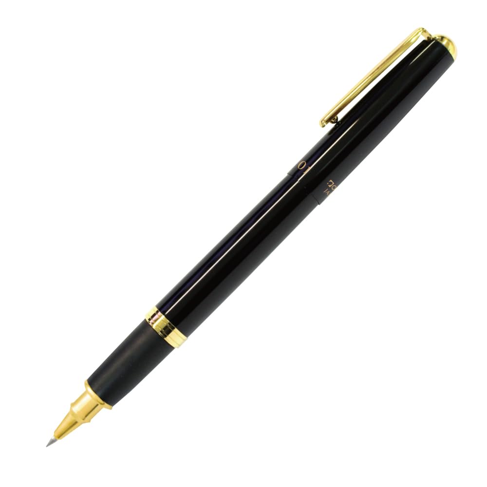 Auto Ballpoint Pen Gold Parts Model CR01G Thick Barrel Black Water-based CR01-05-GBK