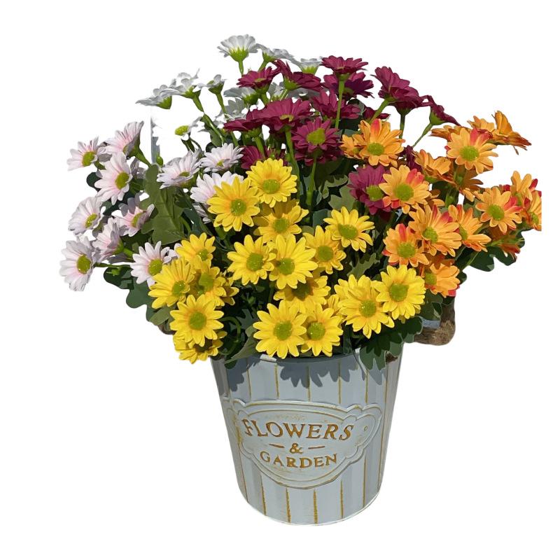 7-Head High-Quality Artificial Chamomile Daisy Bouquet for Spring Home Decor