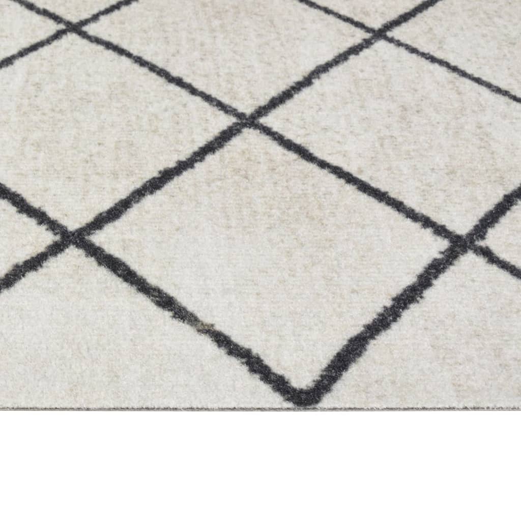 Vidaxl Dywanik Kuchenny, Wzór W Kwadraty, 45X150 Cm, Aksamitny