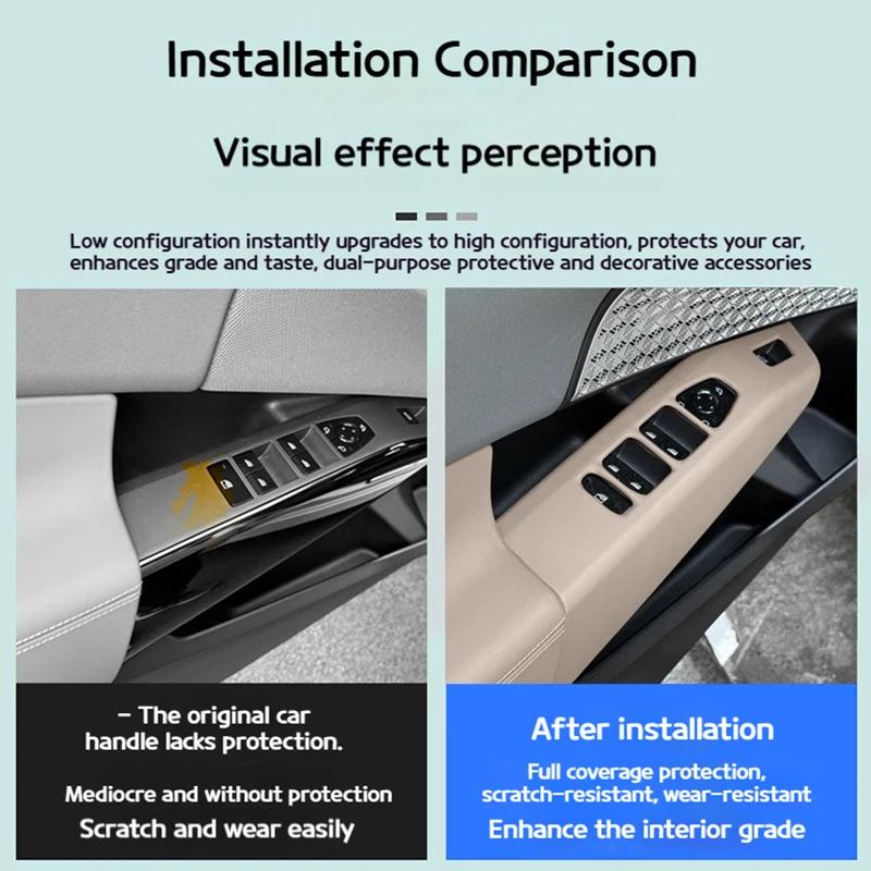 Pro BMW X3 G45 2025 Kožené panely pro zvedání oken do auta Krytí all-inclusive Ochranné podložky odolné proti poškrábání Autopříslušenství