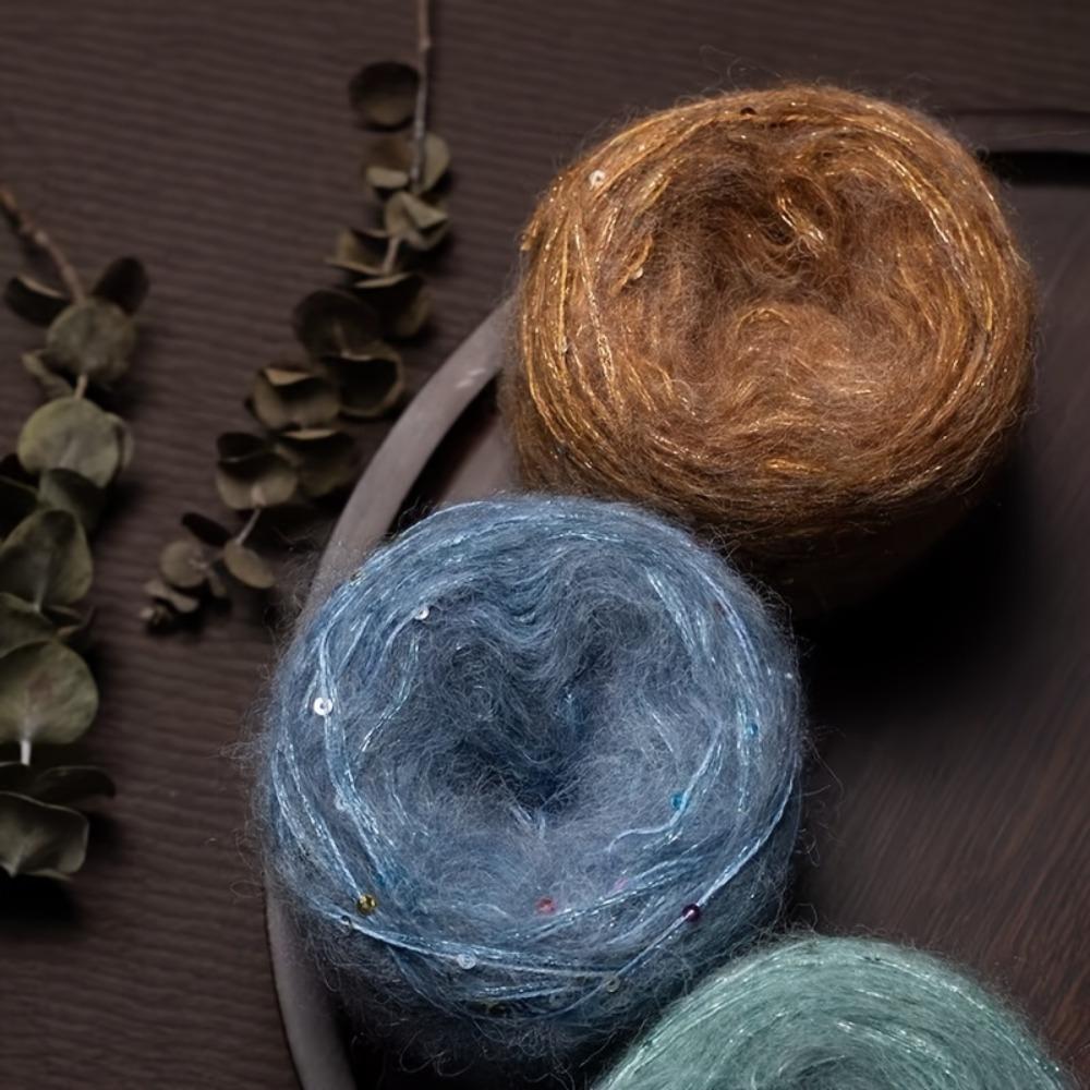 2pcs Soft Warm Yarn for DIY Crocheting and Knitting Sweater and Shawl