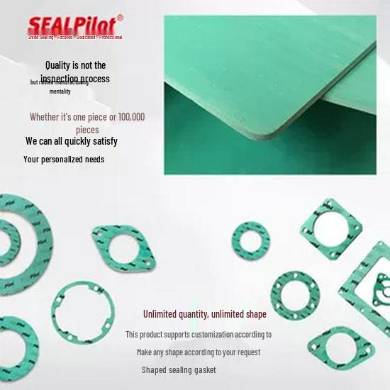 Inorganic Fiber Rubber Sheet Gasket - High Temp/Pressure, Oil Resistant, Irregular Shape Sealing Paper