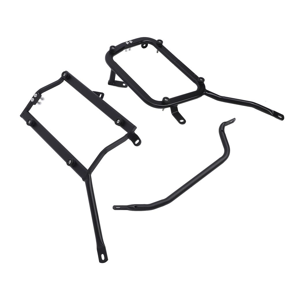 Motorcycle Side Luggage Rack Metal Strong Load Bearing Enhanced Safety Side Storage Rack