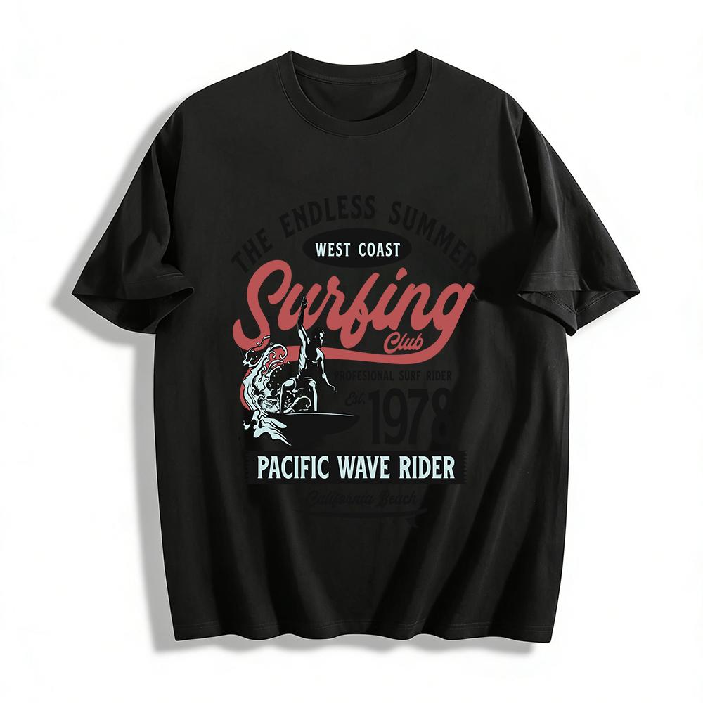West Coast Endless Summer 1978 Surfing Club California Beach Tee Pure cotton T-shirt XXS