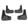 4 Piece Mud Flaps Set with Screws Front and Rear Wheel Mud Flaps   Guard Replacement for Outlander 2022 2025 Black High Strength Plastic 200 x 26