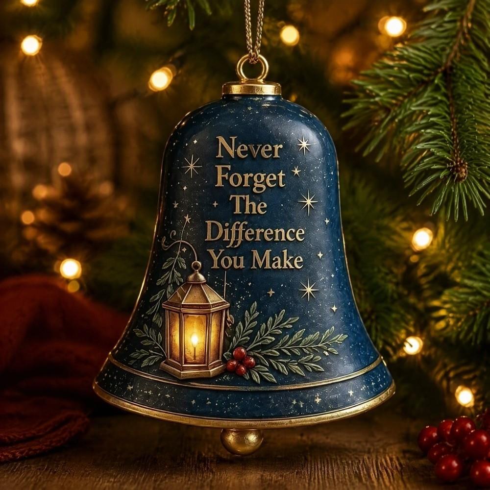 Acrylic Bell Ornament 3D Christmas Tree Hanging Decorations Hanging Bell Decor  Home Accents