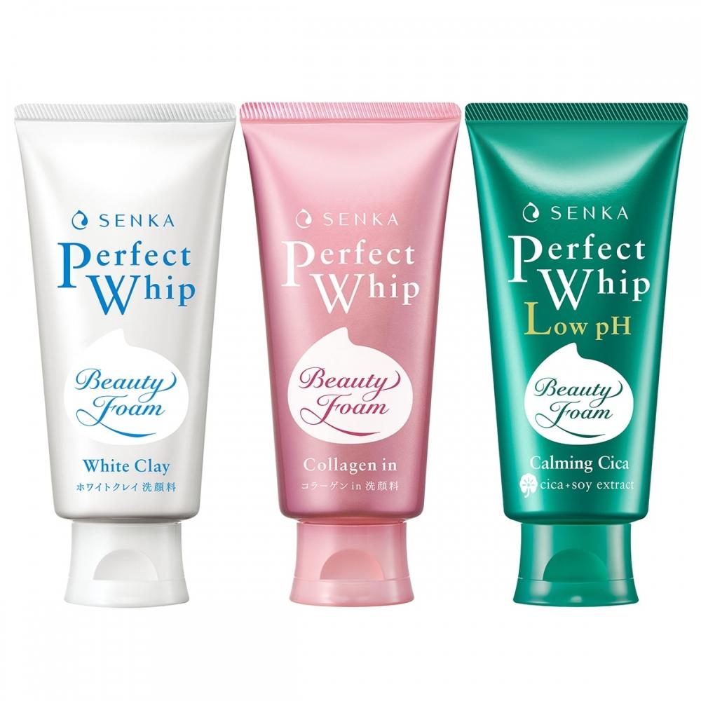 Senka Perfect Beauty Foam Cleansing Foam X 3 Cica Calming Cleansing Foam 100g x 3