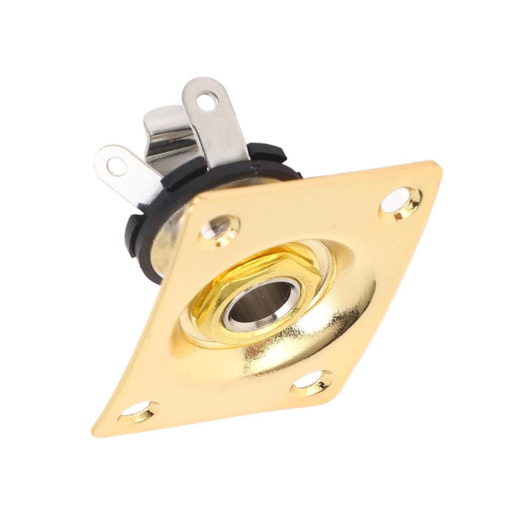 Guitar Output Plate Shape Metal Compact Guitar Socket Plate for Telecaster
