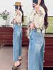 2026 Spring Petite High-Waisted Cropped Grandma Jeans - Slimming, Versatile, Loose Fit Casual Denim Pants
