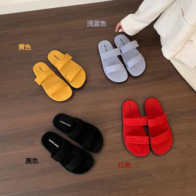 Fashion Slippers Women Summer Beach Shoes Slides Sabot Flat Scandals Rome Shoes Woman 2025 Slippers For Swimming Pool Beach Flat Summer