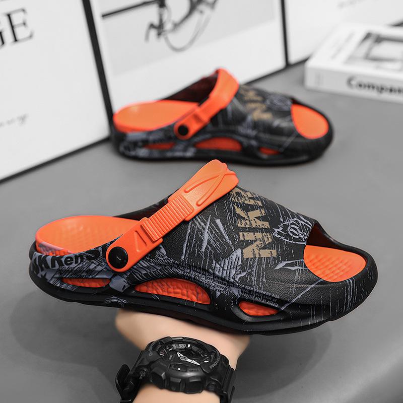 Fashion Men's Slippers Summer Wear 2025 Thick Bottom Sandals Leisure Sports Non-slip Soft Sole Outdoor Breathable Beach Sandals for Men
