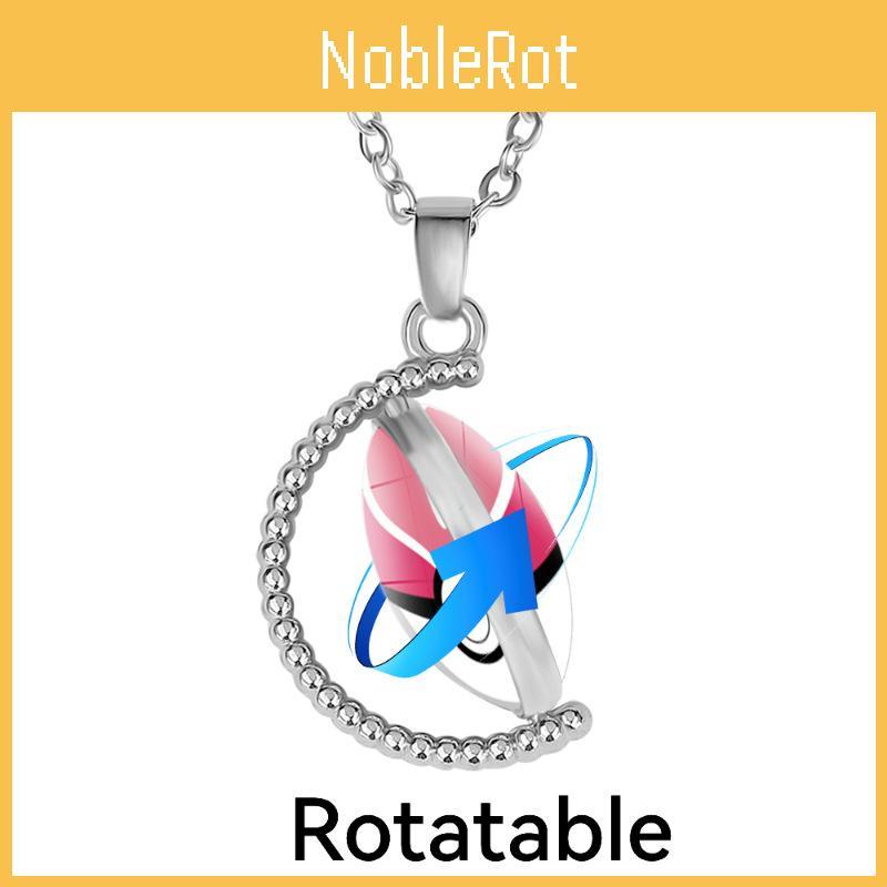 Adorable Pokemon Pokeball Necklace Cute Cartoon Character Jewelry Handmade