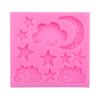 DIY Fondant Cake Silicone Mold Set: Cloud, Star, Moon, Chocolate Design