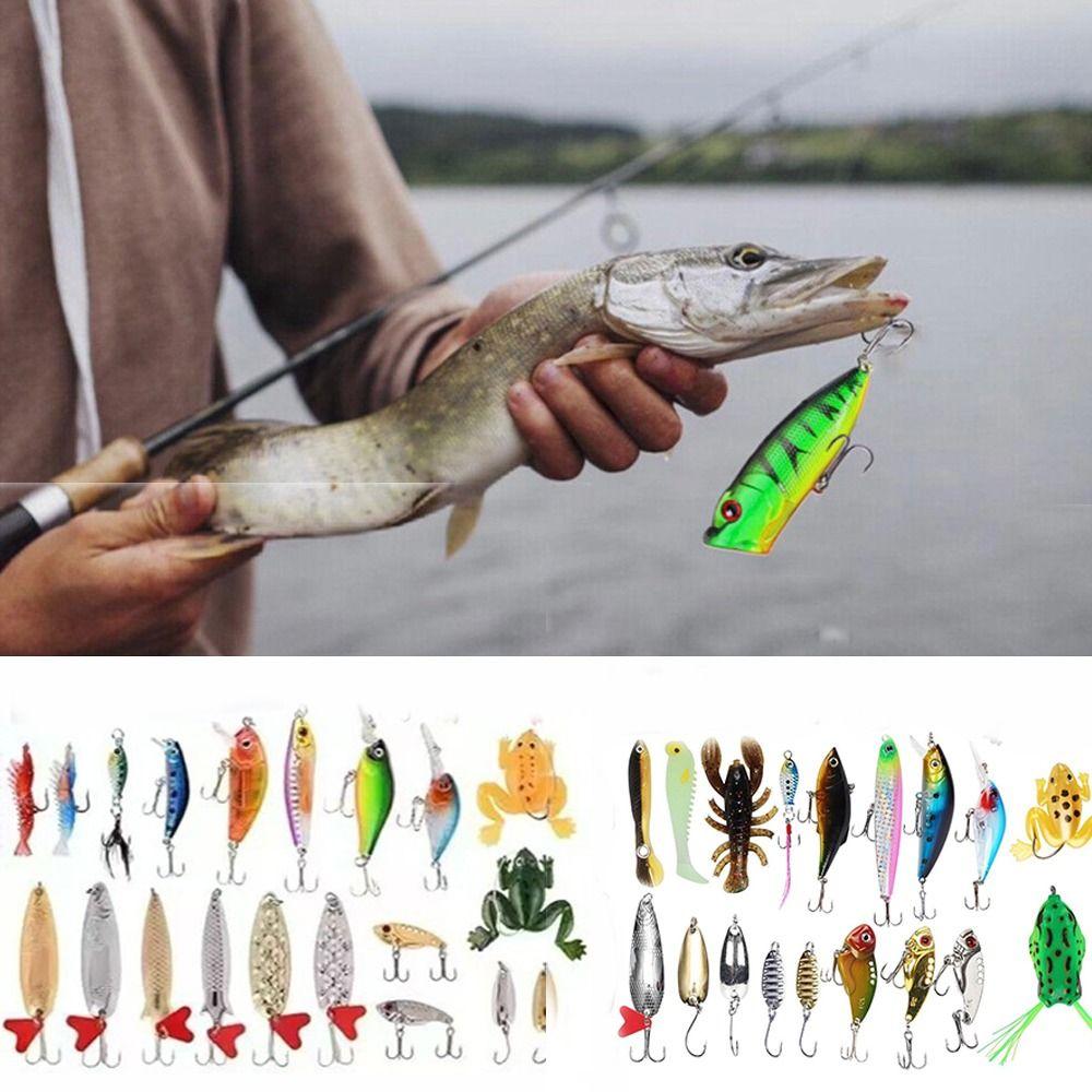Fish Bait Fishing Advent Calendar Realistic Design Fishing Tackle Artificial Bait Birthday Gift