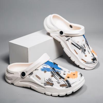 EVA Men's Clogs Shoes Lightweight Clog Men Beach Sandals with Men Clogs Mules Home Garden Outdoor Male Beach Flat Slippers Size 40-45