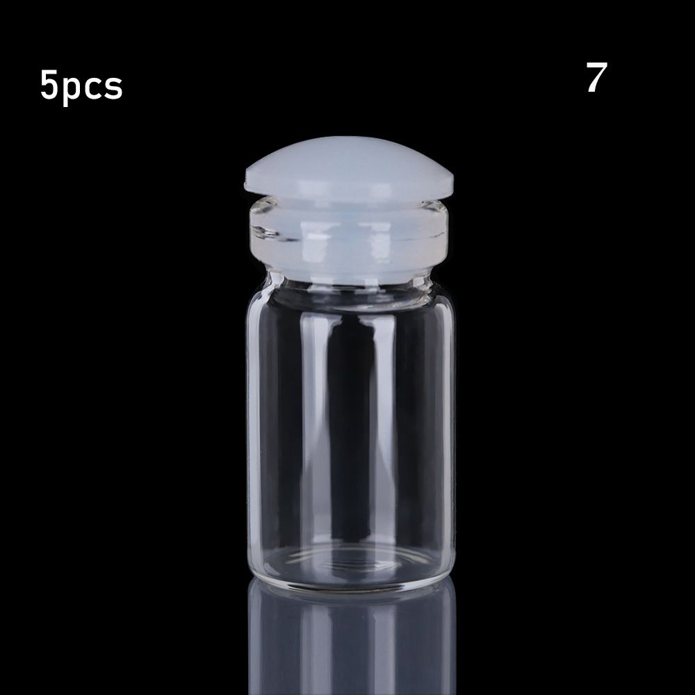 5/10pcs Small Drift Bottle Glass Jars Decoration DIY Containers Mini  Message Vials Ornament Cork Stopper Rainbow Wishing Bottle