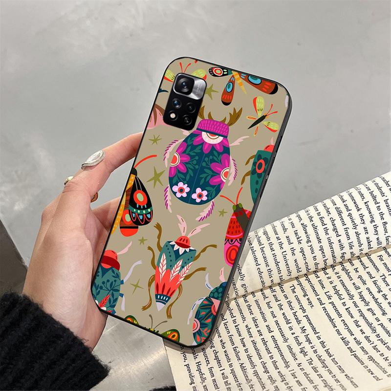 Phone Case For Xiaomi Redmi note 14 Pro 14 13 12 11 10 Pro 14S 12S 11S Redmi 14C 13C 10 Insects Bugs