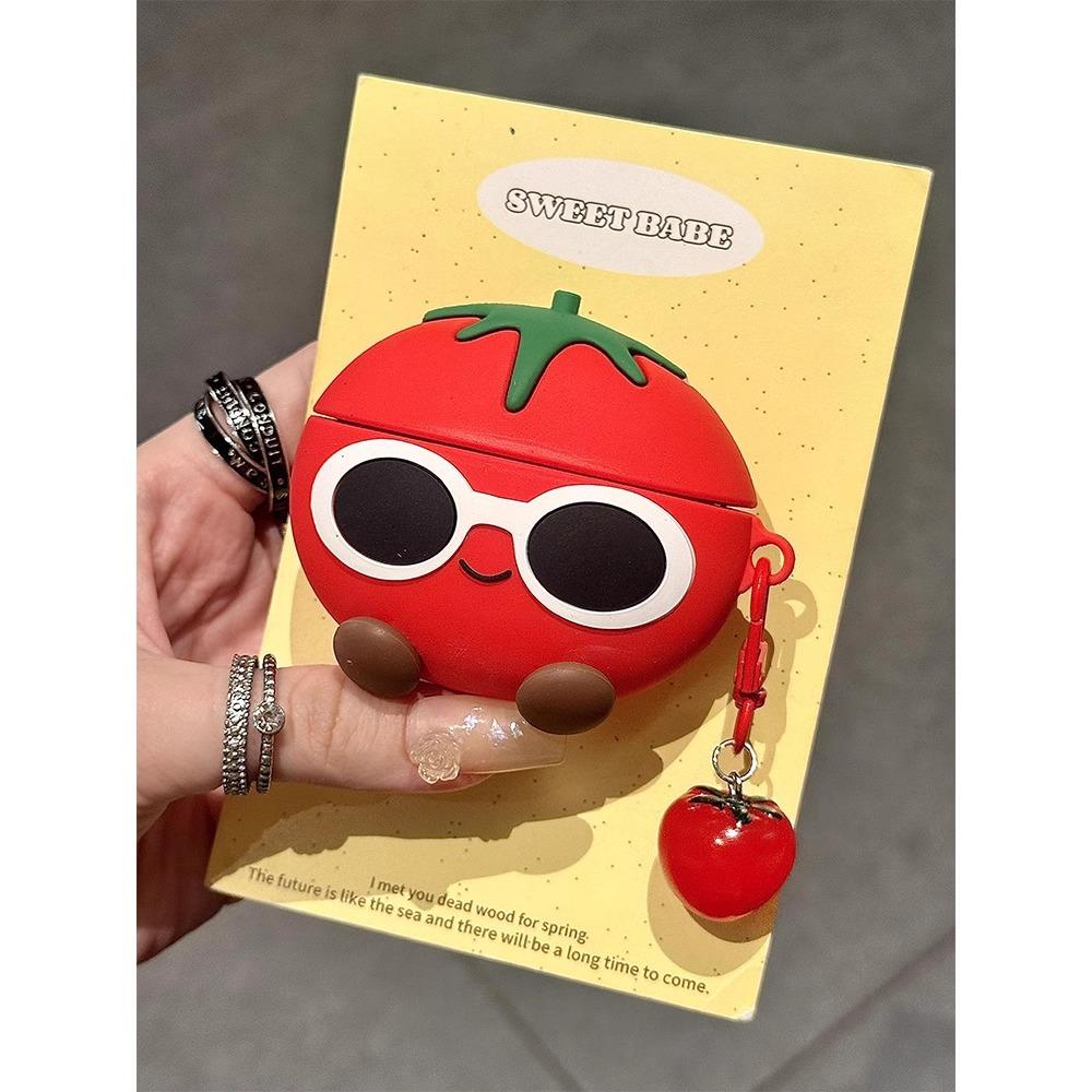 Sunglasses tomato suitable for airpodspro1 silicone protective cover new 1st generation earphone cover 1/1st generation soft 1 cute