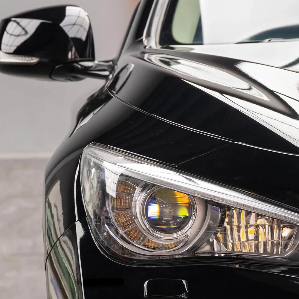 Glossy Bright Black Car Wrapping Film Auto DIY Decal Bubble Free Sticker Vinyl Film Car Accessories Exterior Interior Decoration