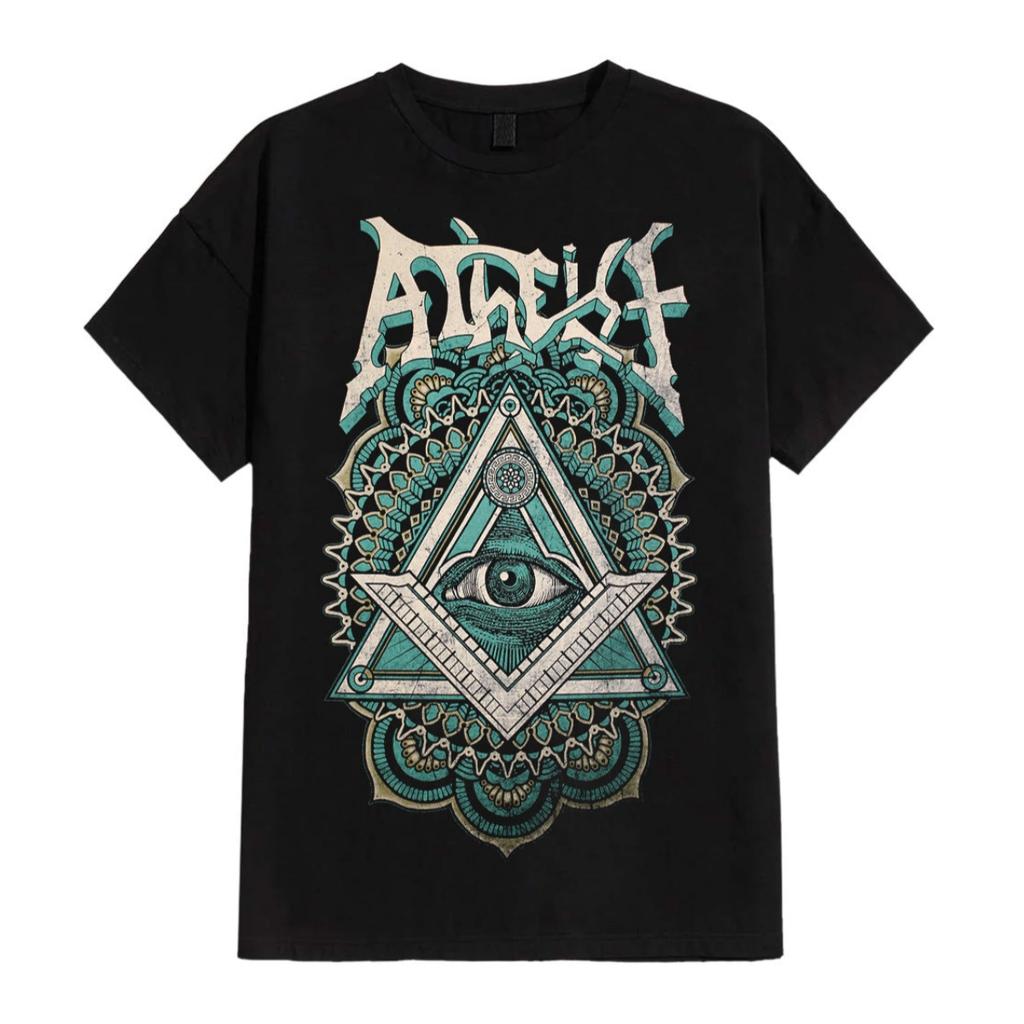 Atheist Baumwolle Band Shirt Unisex Sommer Kurzarm Modemarke T-Shirt Luxus Lässig Vintage