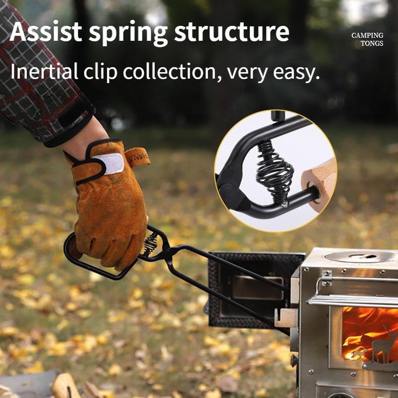 Multifunctional Outdoor Portable Barbecue Tongs,long Handled Charcoal Tongs,outdoor Barbecue,parties,home Insulation Carbonclips