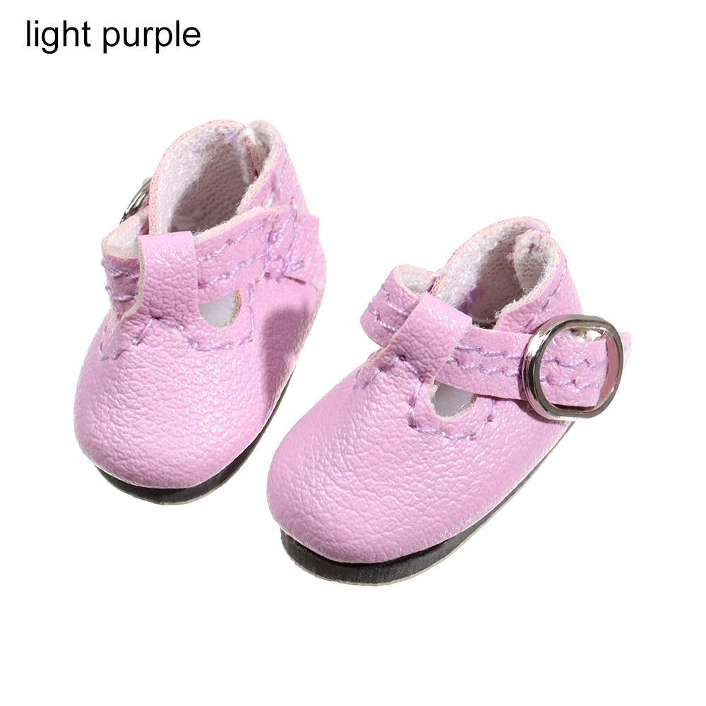 1Pair Doll Shoes For 1/6 Blythes Doll And Suitable For 1/8 Bjd Mini Lovely Pu Leather Sandals Toy Shoes Dollaccessories