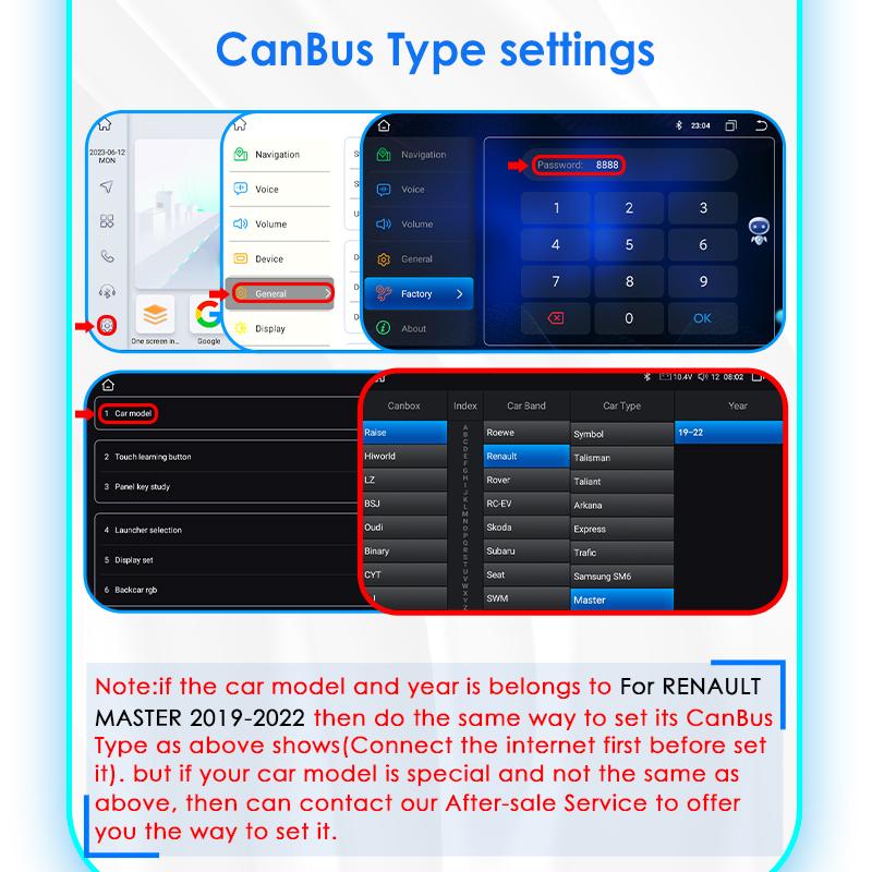 OSSURET Snapdragon Wireless Carplay Android Auto Radio for Renault Master 2019 2020 2021 2022  Intelligent Screen Car Multimedia Player GPS Navigation
