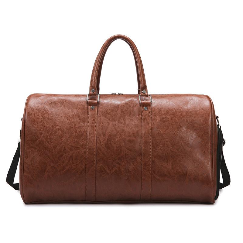 Retro Style Large-capacity Fitness Bag Dry and Wet Separation Travel Bag Simple Sports Yoga Bag Storage Duffel Bag