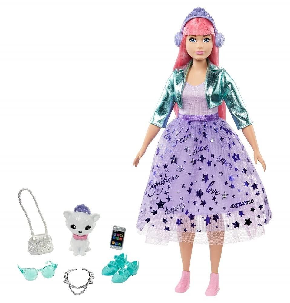 Barbie Princess Adventure Daisy accessories and and doll care set (with pet) dress-up (GML77)