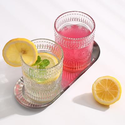 Glasses Drink Set Light Luxury Sunflower Glass Cup Nordic Retro Style Water Cup Souvenir Cup for Home Beer Cup Cocktails Glasses
