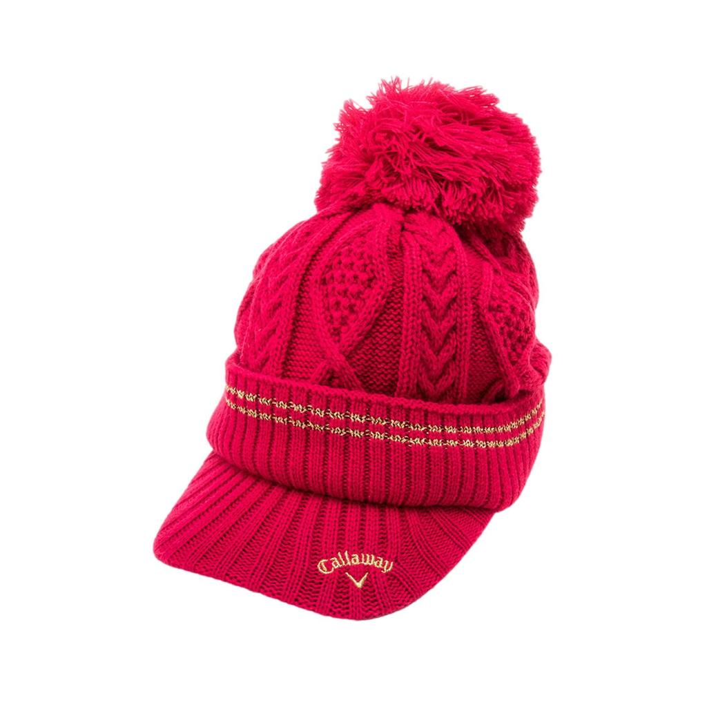 Callaway Knit Cap with Brim Golf Hat C23291223 Free Size Women's (Inner Fleece) / / 1092_Pink,