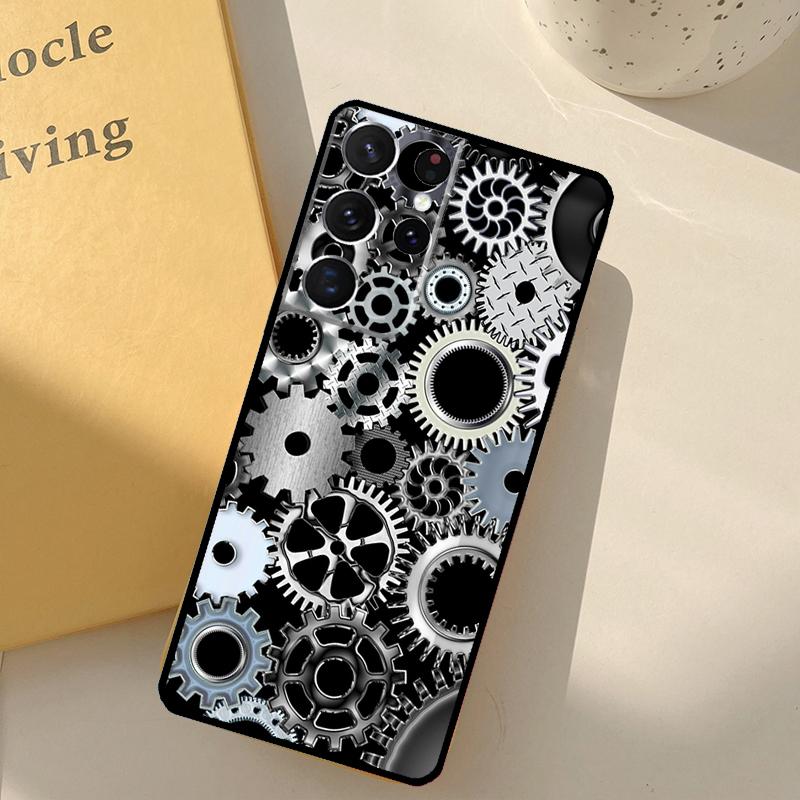 Technology Men's Luxury Phone Case For Samsung Galaxy S25 Ultra S20 S21 S22 S23 S24 Plus S9 S10 S25 FE Cover Shell