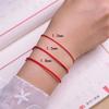 Handmade Red Lucky Knot Bracelet Rope Lucky Bangle Women Lovers' DIY Best Friends Lucky Bracelet Size Adjust