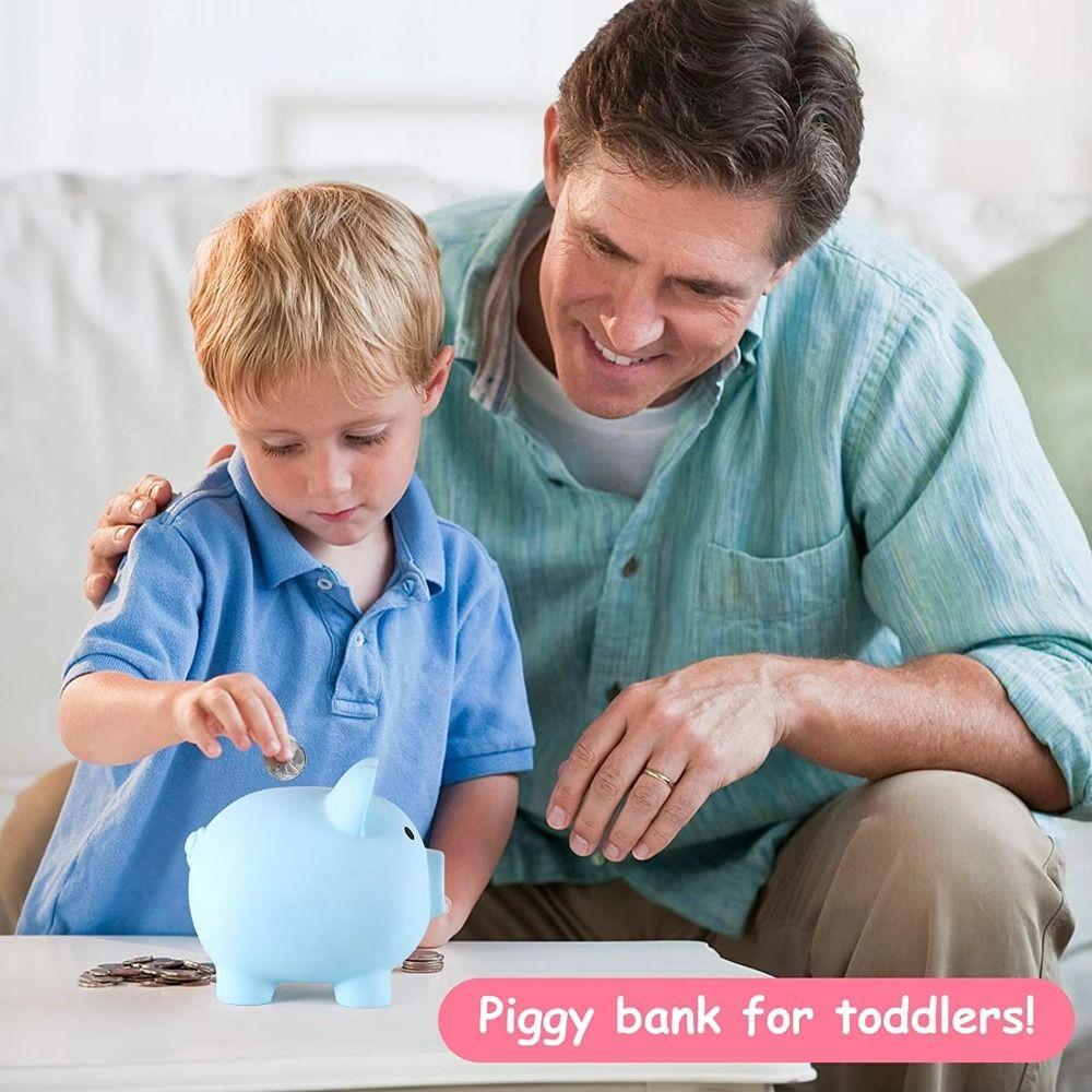 Pig Shape Piggy Bank Reusable Storage Bottl Fashion Money Storage Bank  for Children