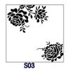 Plantillas de capas de hojas para bricolaje, pintura de pared, álbum de recortes, coloración, relieve, álbum, plantilla de tarjeta decorativa