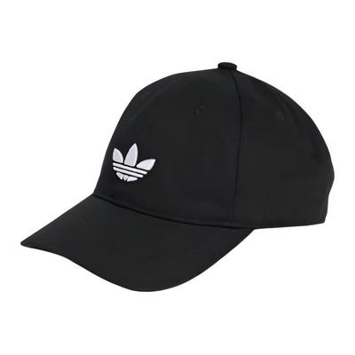 adidas Logo Embroidered Polyester Baseball Cap Unisex Hats Black JC6023