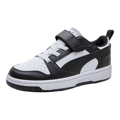 Rebound V6 Lo Ac Versatile Comfortable Low-Top Kids Skate Shoes Kids Sneaker Black White 404316-01