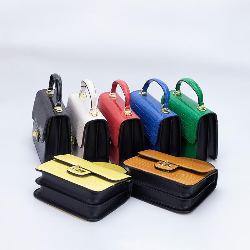 New Casual Women's Shoulder Bags Simple Alligator Pattern, Fashionable Small Square Bags High Quality Simple Diagonal Bags