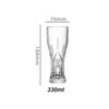 330ml/500ml High-end Craft Beer Glass Creative Carved Beer Glass Cold Drink Cup Household Large Capacity Water Cup Bar Glassware