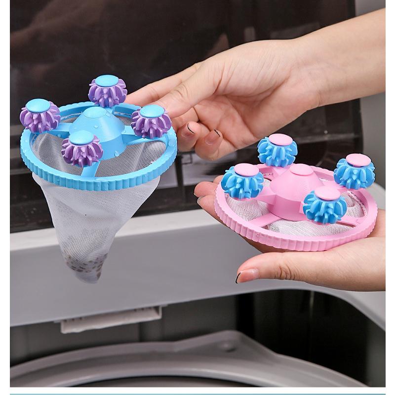 Washing Machine Filter Floating Hair Filtering Mesh Removal Laundry Hair Catcher Debris Bag Wash Ball