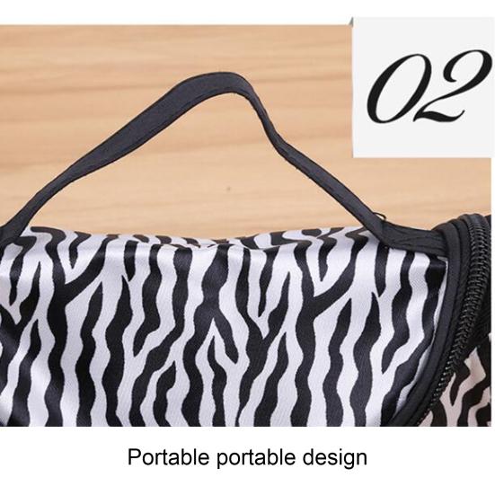 Make-up-Tasche mit Zebra-Print, wasserdicht, Nylon, für Schmuck, Digital-Make-up, Organizer für Zuhause