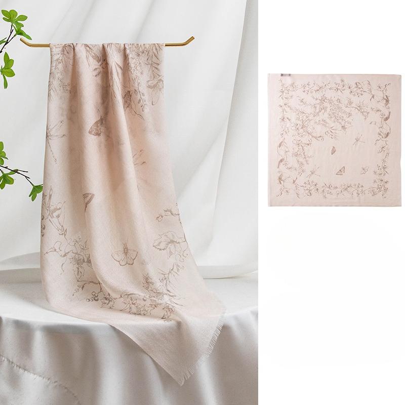 Japanese and Korean Atmosphere High End Scarf Sun Protection Warm Shawl Simple Retro Shawl