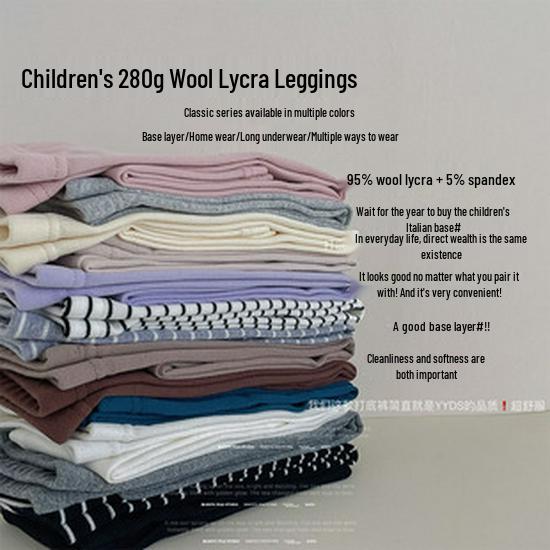 2023 Unisex Kinder Warme Baumwollfleece Hose für den Winter