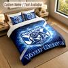 Bedding Set 1 Duvet Cover 2 Pillowcases Canterbury-Bankstown Bulldogs Print Soft Bed Linen Bedroom Decor