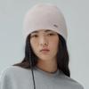 Clover Heart Angora Uncuff Beanie Pink