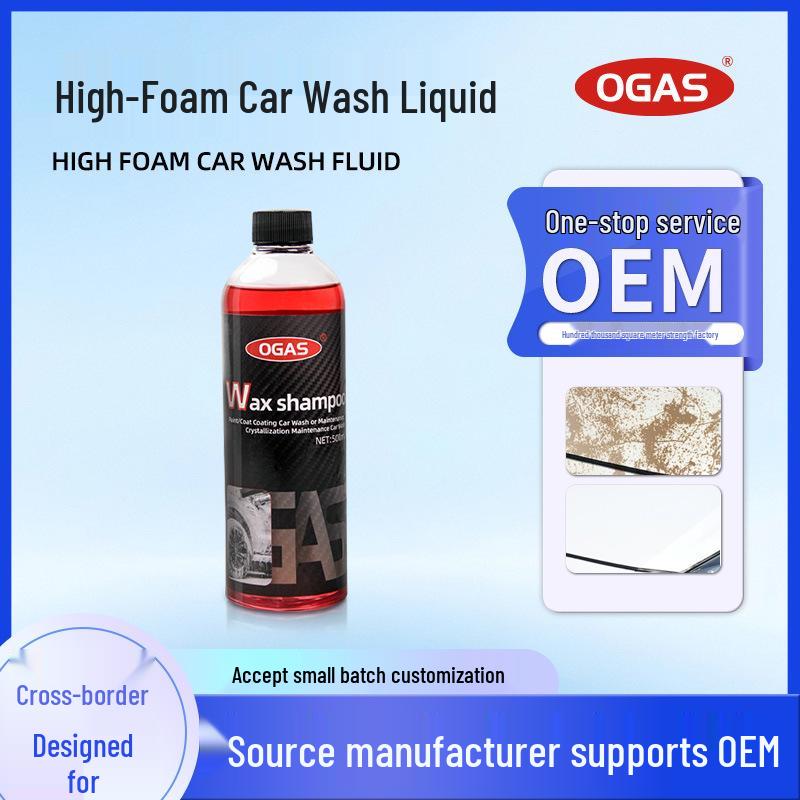 High-Foam Car Wax & Wash: Concentrated Decontaminant, Polish, and Water Repellent